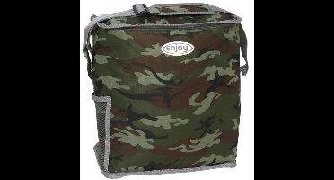 Gerimport Koel/schoudertas - 22 liter - legerlook - 20 x 32 x 34 cm - geïsoleerd/lunchtas