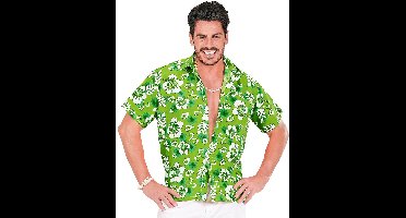 "Groen Hawaiiaanse overhemd voor heren  - Verkleedkleding - Large"