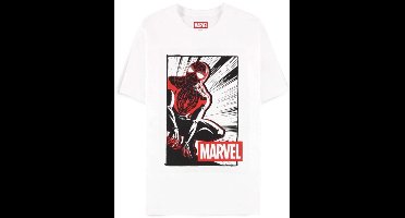 Spider-Man Marvel Logo Heren T-shirt - wit - XXL