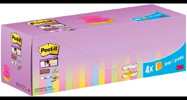 Memoblok 3m post-it z-note r330 ss 76x76mm assorti | 6 stuks