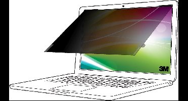 3M Bright Screen Privacy Filter voor 14in Laptop, 16:10, BP140W1B