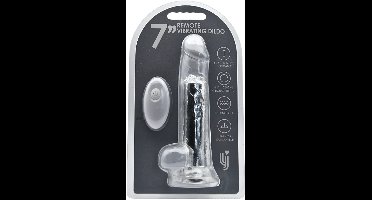 Power Escorts 7 Inch Remote Vibrating Realistische Dildo – Transparant – br-n12467