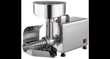 Elektrische Zeefmachine – Sausmaker – Jammachine – Fruitpers – Puréezeef – 370W Motor – RVS 304 – 2,7 Liter Capaciteit