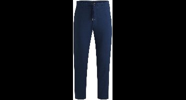 BOSS - Broek - Maat 30/L34 - Mannen - MARINE - Vlas of linnen