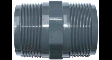 PVC-U AG x AG Doppelnippel 2 Zoll - PVC Buis Koppeling voor uw Rohrsystem