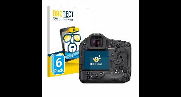 BROTECT - Screenprotector voor Canon EOS R1 - Folie Beschermfolie transparant 6 Stuks