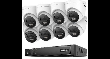 Beveiligingssysteem – CCTV Set – Camera Bewaking – Huisbeveiliging – 8CH NVR Met 8x 8MP Camera’s – 4K Ultra HD Beeld – IP67 Waterdichte Camera’s