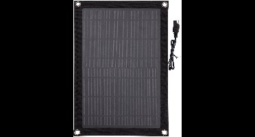 Technaxx TX-209 - Druppellader op zonne-energie - 12V - 10W - Ingebouwde Diode - Zuignappen - Compact ontwerp