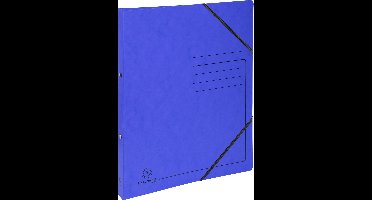 Exacompta 10x Ringband 2 ringen 15mm - bedrukt glanskarton - A4 - Blauw - 542552E