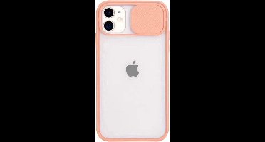 New Age Devi - Hoesje geschikt coor iPhone 13 - Case - Roze/Zalm Transparant - Shock Proof - Camera Bescherming + Cover