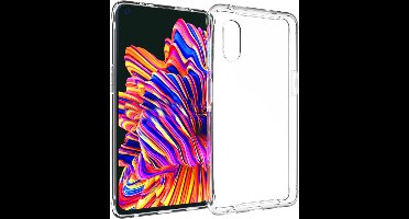 Accezz Hoesje - Geschikt voor Samsung Galaxy Xcover Pro - Clear Backcover - Transparant
