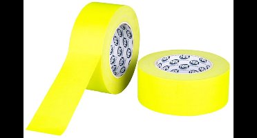 3M Gaffer tape - Sterke hechting - Makkelijk afscheurbaar - Fluorescerend geel - 50mm x 25m