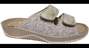 Rohde 1952 02 Slippers Wit Beige Leer Dames - Beige/Wit - 39