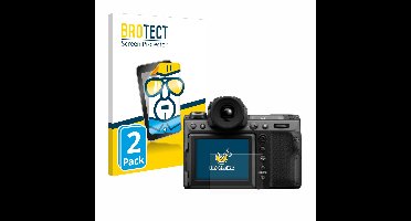 BROTECT - Screenprotector voor Fujifilm GFX100 II - Folie Beschermfolie transparant 2 Stuks