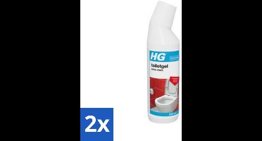 2 x HG Toiletgel Extra Sterk 500 ml - Toilet Schoonmaken - Kalk Verwijderen - Urinesteen Verwijderen - Toiletreiniger - Toiletgel
