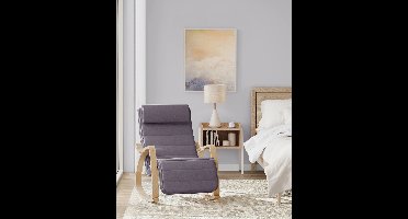 Schommelstoel - Schommelbank - Relaxstoel - Draaifauteuil - Comfortabele Relaxstoel voor Woonkamer of Slaapkamer - Ivoor