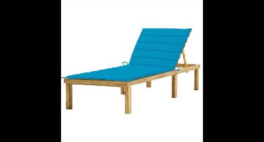 Zonne-Lounger – Ligstoel – Ligbed - Tuinstoel – Balkonstoel – Strandstoel – Geïmpregneerd Houten Frame – Ergonomisch Design