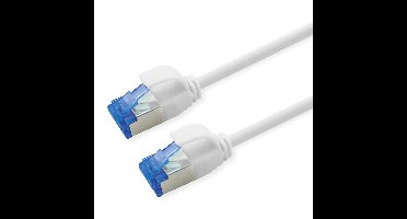ROLINE Patchkabel Kat.6A (Class EA) S/FTP (PiMF) , LSOH, PoE, wit, 0,5 m