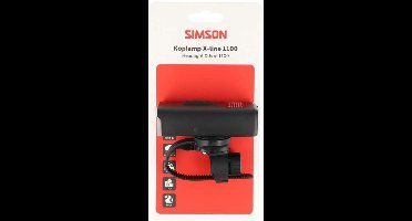 Simson koplamp Aurora X-line 1100 - USB-C oplaadbaar