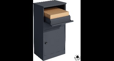 4gardenz Grote Pakketbrievenbus met Slot - Pakketbox Antraciet