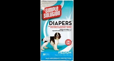 Wegwerp Luiers voor Middelgrote Honden, 30 Stuks, Wit