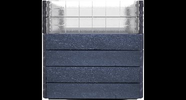 Garantia Verhoogd Bedsysteem Ergo Quadro L Turbo 75 Stone, inclusief Flora