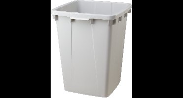 Afvalbak zonder deksel, 90 liter, grijs