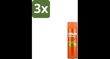 Gillette Fusion 5 Scheergel - Ultra Sensitive - 200 ml - Bulkverpakking - 3 stuks