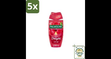 5 x Palmolive – Douchegel – Sweet Delight – 250 ml - Grootverpakking - Douchegel - Fruitige Geur - Reiniging - Verzorging - Huidverzorging