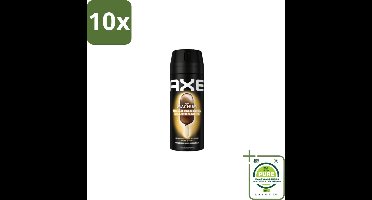 10 x Axe – Deodorant Bodyspray – Magnum Gold Caramel Billionaire – 150 ml - Grootverpakking - Deodorant - Bodyspray - Luxe Geur - Chocolade Geur - Karamel Geur