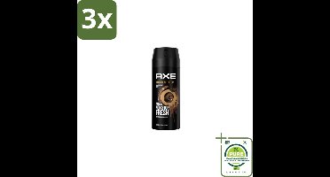 3 x Axe – Deodorant Spray – Dark Temptation – 150 ml - Grootverpakking - Deodorant Voor Mannen - Warme Geur - Chocolade Geur - Verleidelijke Geur - Transpiratiegeur