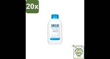 20 x Sanicur Bath & Showergel Original 300 ml - Grootverpakking - Bad En Douchegel - Milde Reiniging - Hydraterende Badgels - Huidverzorging - Gevoelige Huid