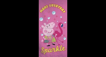 Peppa pig strandlaken Sparkle 70 x 140 cm katoen