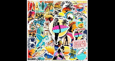50 Waterdichte Vinyl Stickers Set voor Skateboards, Laptops, Fietsen en Koffers - Graffiti Stijl