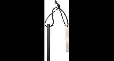 Buitenstaal aansteker – 12,7 cm lang, 1,27 cm dik – 1 set – Overlevingsset met waterdichte vuursteen en vuurstaal, 15.000 slagen, geschikt voor kamperen en wandelen