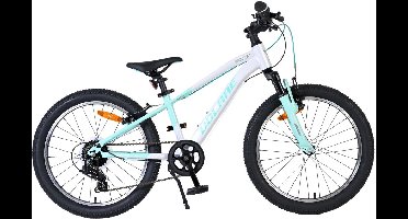 Volare Boost Kinderfiets - 20 inch - 7 Speed - Wit/Mintgroen
