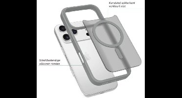 New Age Devi - Bescherm hoesje geschikt voor iPhone17 - Frost Skin 2-in-1 case met magneetsluiting