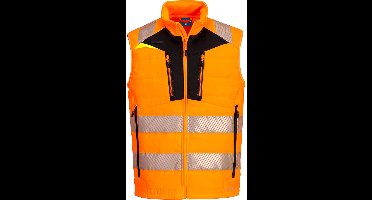Portwest DX4 Hi-Vis Softshell Gilet DX479 - Oranje/Zwart - XXXL