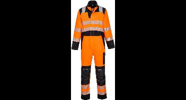 Portwest PW3 Vlamvertragende Modaflame Hi-Vis Overall FR509 - Oranje/Zwart - XXXL