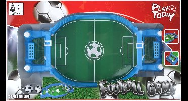 Pinball voetbalspel met 2 ballen 26x13cm voetbal speelgoed.