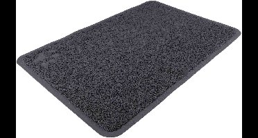 Trixie Schoonloopmat voor Kattenbak | Antraciet - Met Speelse Pootafdruk