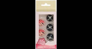 FunCakes Suikerdecoraties - Piraten - 12 Stuks - Eetbare Taartdecoratie