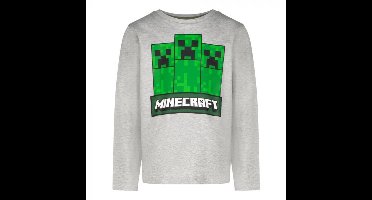 Minecraft - T-shirt Lange Mouw - Maat 140