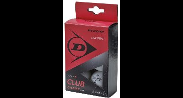 Dunlop - 40+ Club Champ - Wit- 6 Tafeltennisballen