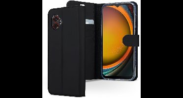 Accezz Hoesje - Geschikt voor Samsung Galaxy Xcover 7 Pro - Wallet Softcase Bookcase - Zwart