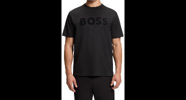Boss Heren T-Shirt Zwart 50553636/001 Ts Iconic Logo