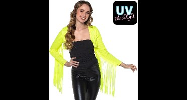Boland - Bolero Rave neongeel (M/L) - Volwassenen - Danser/danseres - Festival - UV Blacklight