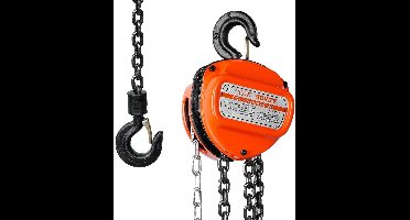 Kettingtakel - Handmatige Kettingtakel - Katrol - Katrol - 1 Ton/2200 lbs - 20 FT - met Double-Pawl Brake Automatische Kettinggeleiding - voor Garage Fabrieksdok