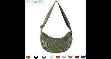 Crossbodytas - Halve Maan - 31x16x9 cm - Corduroy