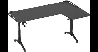 Gaming Bureau - Gaming Desk - Gaming Tafel - Computertafel - Computer bureau - XXXL Hoek Bureau – L-Vormig Computerbureau met RGB Verlichting, Bekerhouder & Koptelefoonhaak